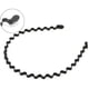 thumbnail image 2 of diademas unisex de metal negro con ondas en espiral para hombre y mujer, accesorios para el cabello, 2 of 6
