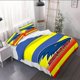 thumbnail image 1 of 3pcs Adelaide Crows Logo Duvet Cover Set - Vibrant Yellow Blue Orange Design with Zipper Closure, 1 of 1
