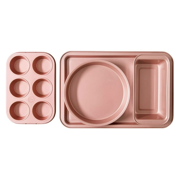 Set Mix 4 Moldes Antiadherente Rose Gold