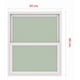 thumbnail image 3 of Ventana Termopanel Pvc Guillotina Blanca 50x60cm Dvp, 3 of 5
