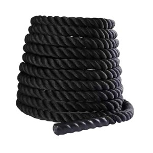 Ioensy - Cuerda De Entrenamiento Para Ejercicio De Batalla, 2,8 M/3 M, Cuerda De Entrenamiento Para Entrenamiento, Batalla En Casa, 38 Mm X 2,8 M, Color Negro