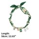 thumbnail image 3 of Unique Bargains 1 Pc Collar de Bufanda Duradero con Encanto Ajustable Choker Declaración para Mujeres Verde Blanco, 3 of 5
