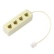 thumbnail image 1 of Unique Bargains Divisor de Teléfono RJ11 6P4C 1 Macho a 4 Hembras M/F Convertidor Adaptador de Jack, 1 of 5