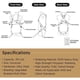 thumbnail image 1 of Arnés de Seguridad AFP Universal FullBody 310lbs ANSI OSHA, 1 of 3