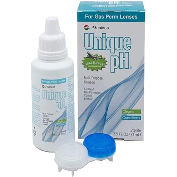 Solución para Lentes de Contacto Menicon Unique pH 75 ml Pack de Viaje