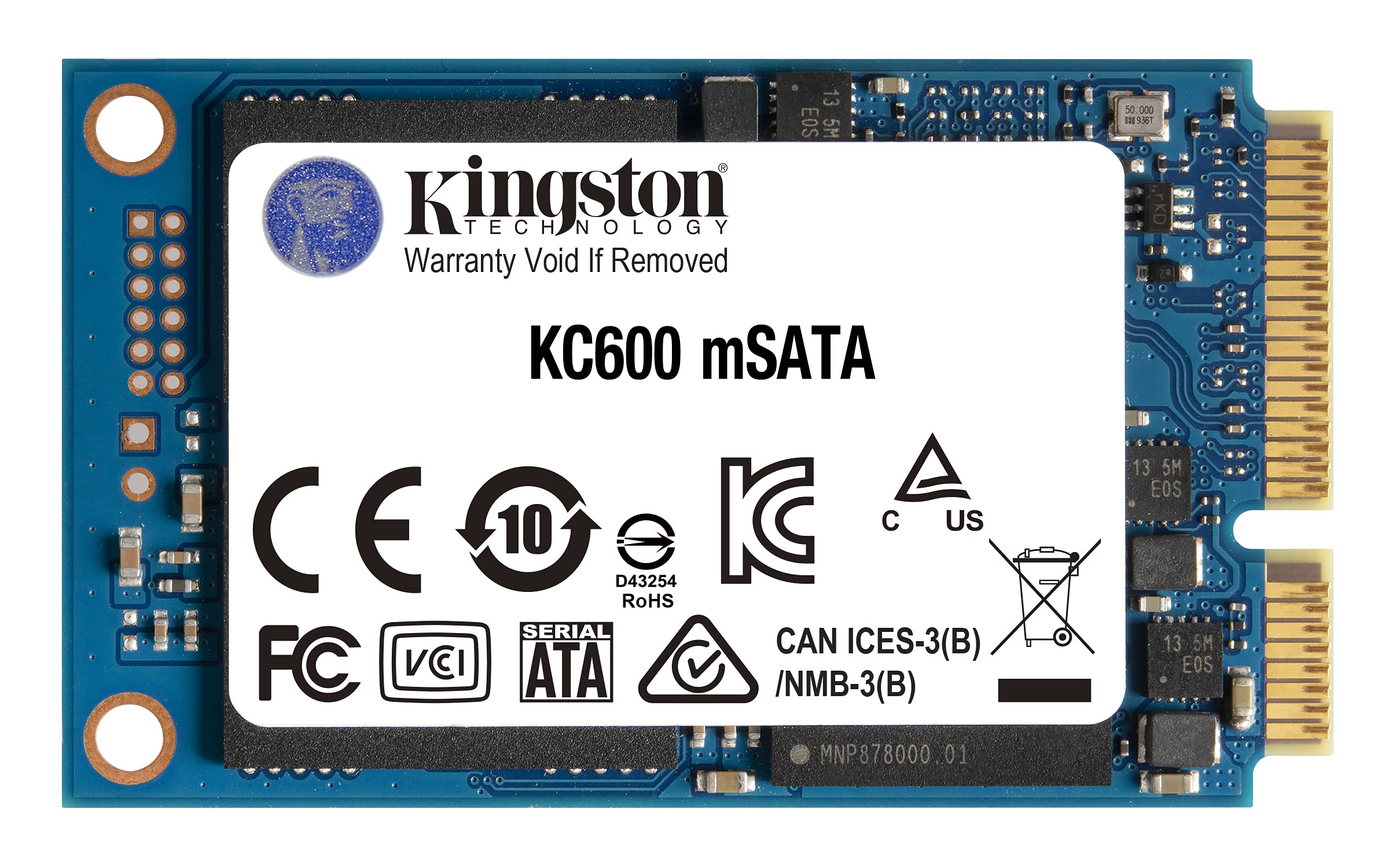 Ssd Kingston Kc600 256 Gb Sata3 Msata Skc600 Ms/256G