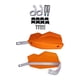 thumbnail image 3 of Paquete de 2 protectores de manos para motocicleta, protección contra el viento, protectores de manos a prueba de viento para reparación de manillar d Naranja, 3 of 5