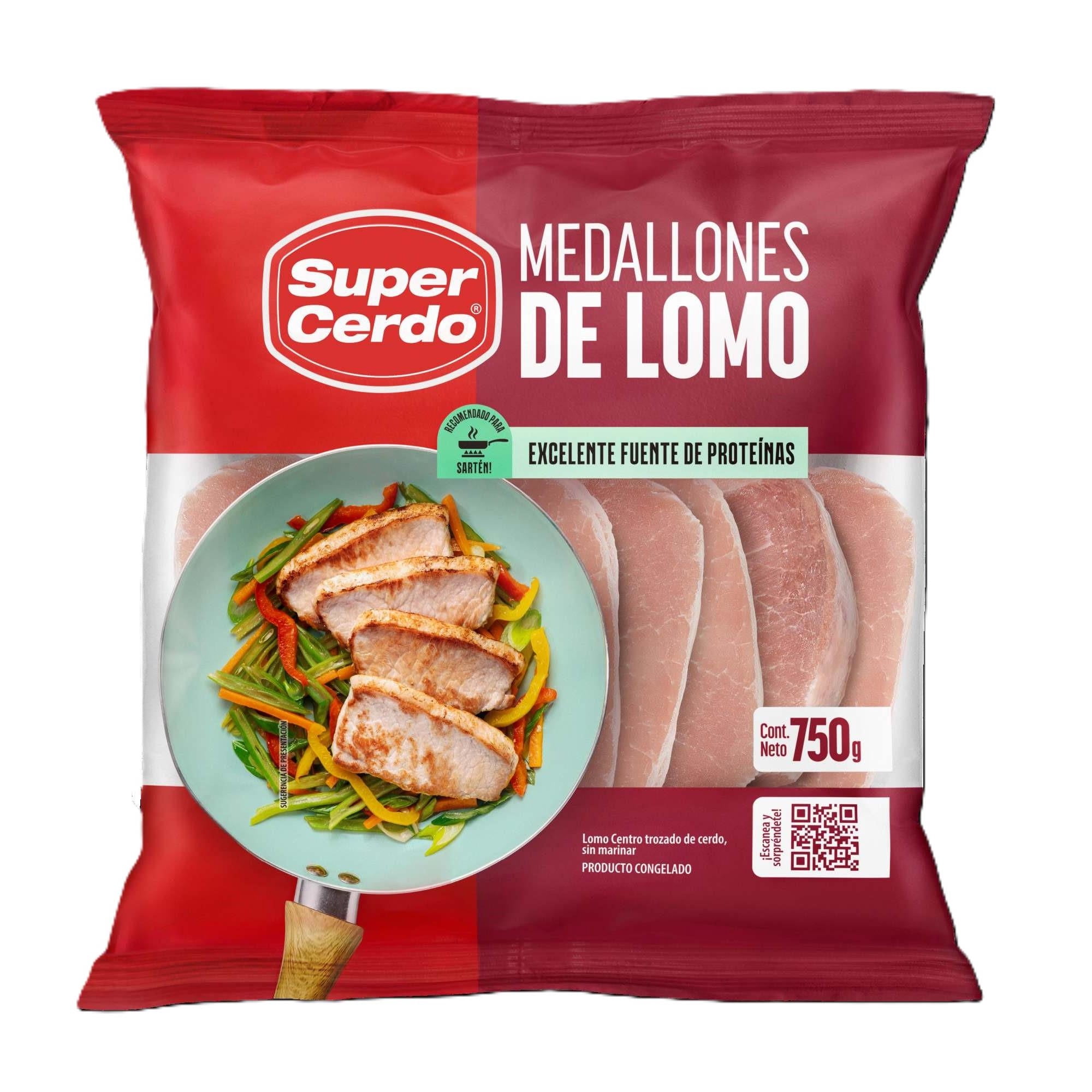 Medallones De Cerdo Lomo Centro 750 g Super Cerdo