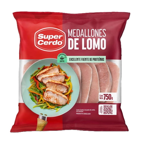 Medallones de Cerdo Lomo Centro, 750 g