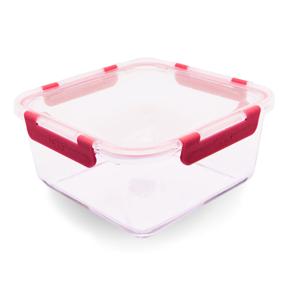 Hermético Cuadrado Vidrio 1.2l 1 Pieza Surtido 1 Un Keep