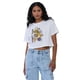 thumbnail image 1 of Polera Mujer Fun Manga Corta Crop Blanco Corona, 1 of 5