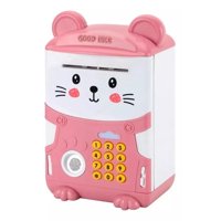 Irm - Alcancía Gato Automática Contraseña Sonido Y Huella