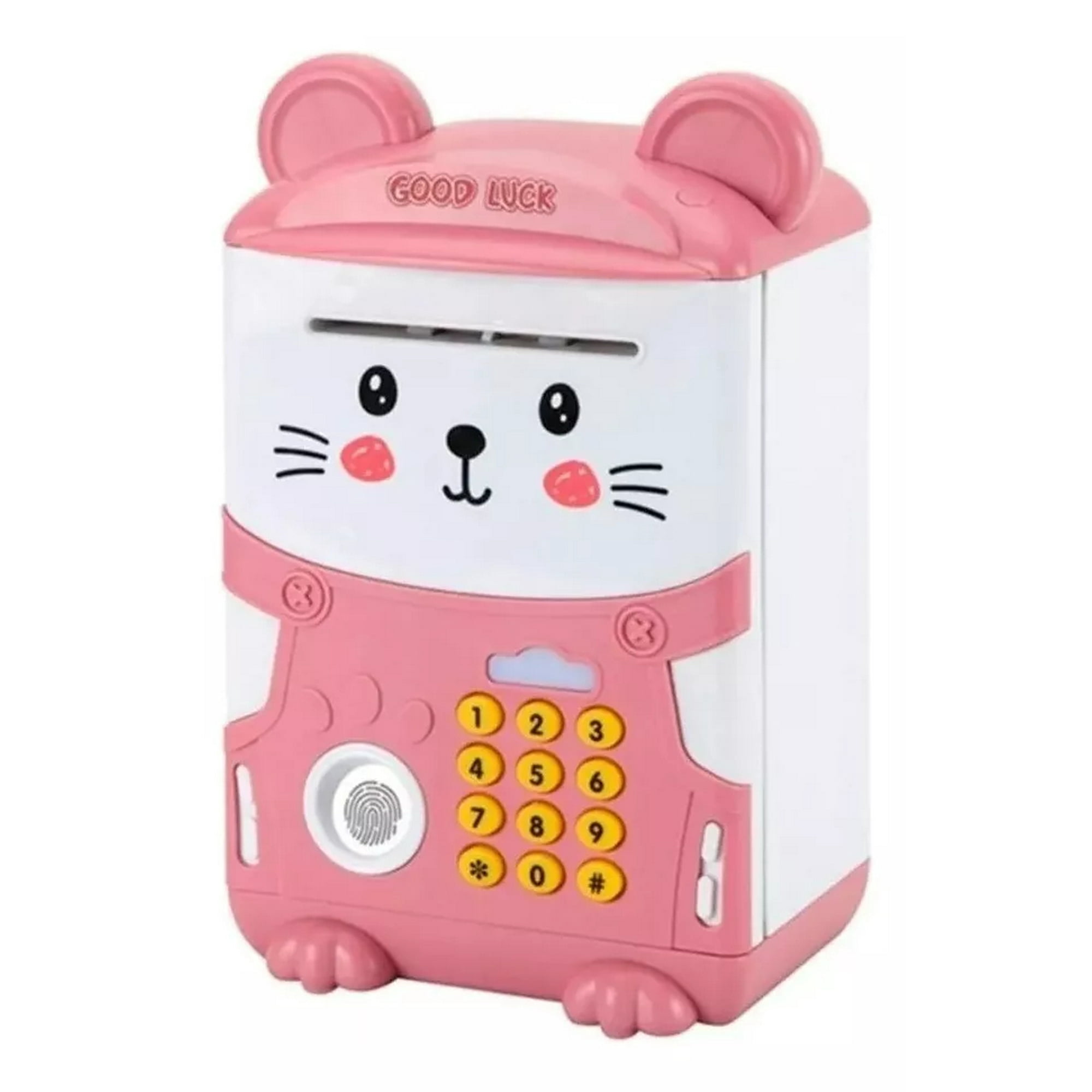 Irm - Alcancía Gato Automática Contraseña Sonido Y Huella