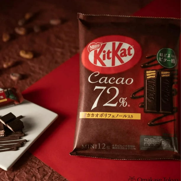 Chocolates Mini Kit Kat 72% Cacao Nestle Japón 170 Gr 12 Unid. | Lider