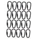 thumbnail image 3 of 20 Piezas Mosquetón de Bloqueo Pequeño Clip Mosquetón de Bloqueo de Tornillo Hebilla Colgante Negra de Acero Mini Mosquetón para Pesca Viajar Suminist, 3 of 5