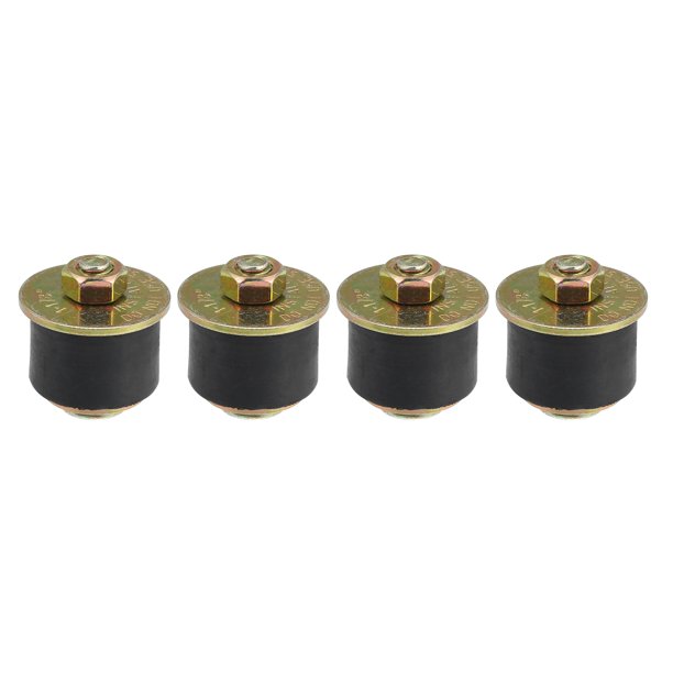 Unique Bargains 4 Piezas Tapón de Congelación de Goma para Automóviles Tapón de Expansión de Goma Tamaño del Agujero Ajustable 1-1/8" a 1-1/4" 28mm-31mm