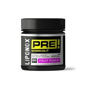 Liponox - Pre Entreno Energizante Pre Workout - 60 Servicios