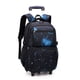 thumbnail image 1 of Kids School Bag With Wheels Rolling Backpack for Boy Wheeled School Bag 6 Wheels Trolley Bookbag Carry on Luggage with Lunch Bag, 1 of 3