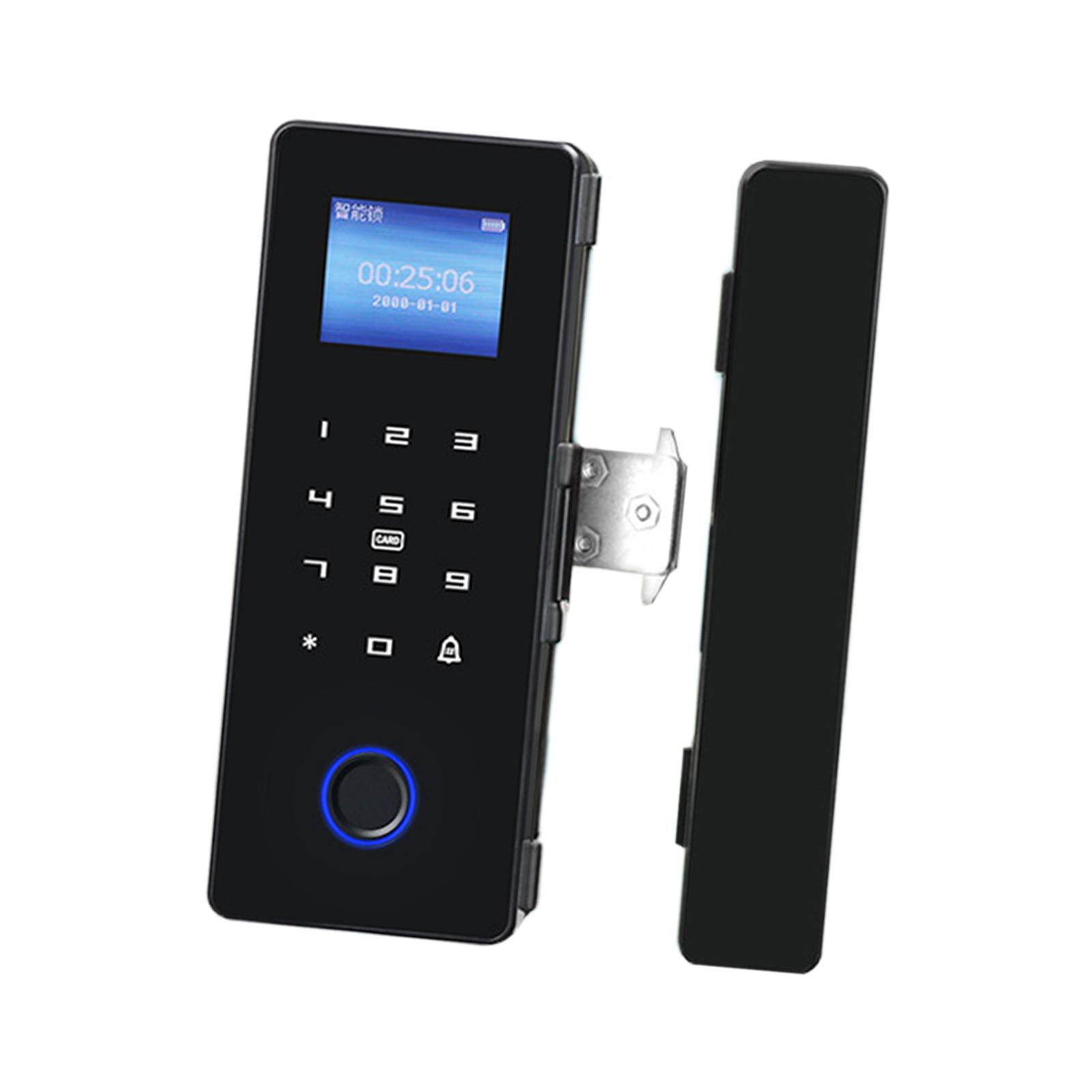 Magideal - Cerradura De Puerta De Vidrio Inteligente, Cerradura Inteligente Con , Cerradura Digital Electrónica Sin Marco, Teclado, Cerradura De P