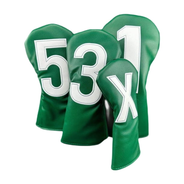 4 Fundas De Madera Para Palos De Golf, Fundas De Madera Para Palos De Golf Para Deportes Al Aire Libre, Para Hombres Y Mujeres, Color Verde