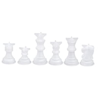 Magideal - Ajedrez 6X, Resina De Ajedrez 3D, Fundición Para Manualidades Para Niños Y Adultos, Juegos Al Aire Libre, Juegos Para Fiestas