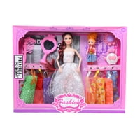 Ekoi - Muñeca Armario Ropa Vestuario Niña Juguete Fashion Rosa Talla Única