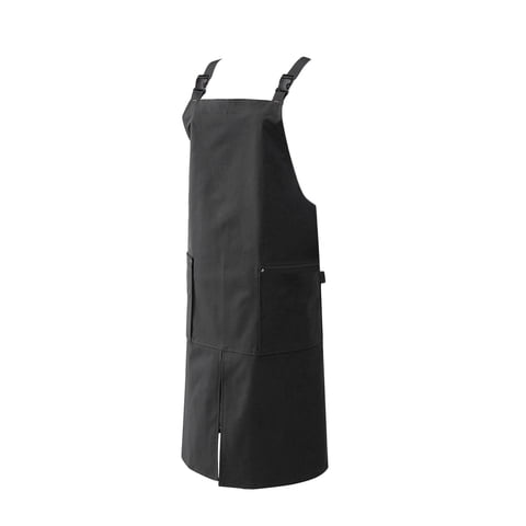 Magideal - Delantal De Cocina, Delantal Con Pechera Alta, Ropa De Trabajo Para Restaurante Y Café, Delantal De Bolsillo Para Chef, Para Jardinería, Elaboración , Gris