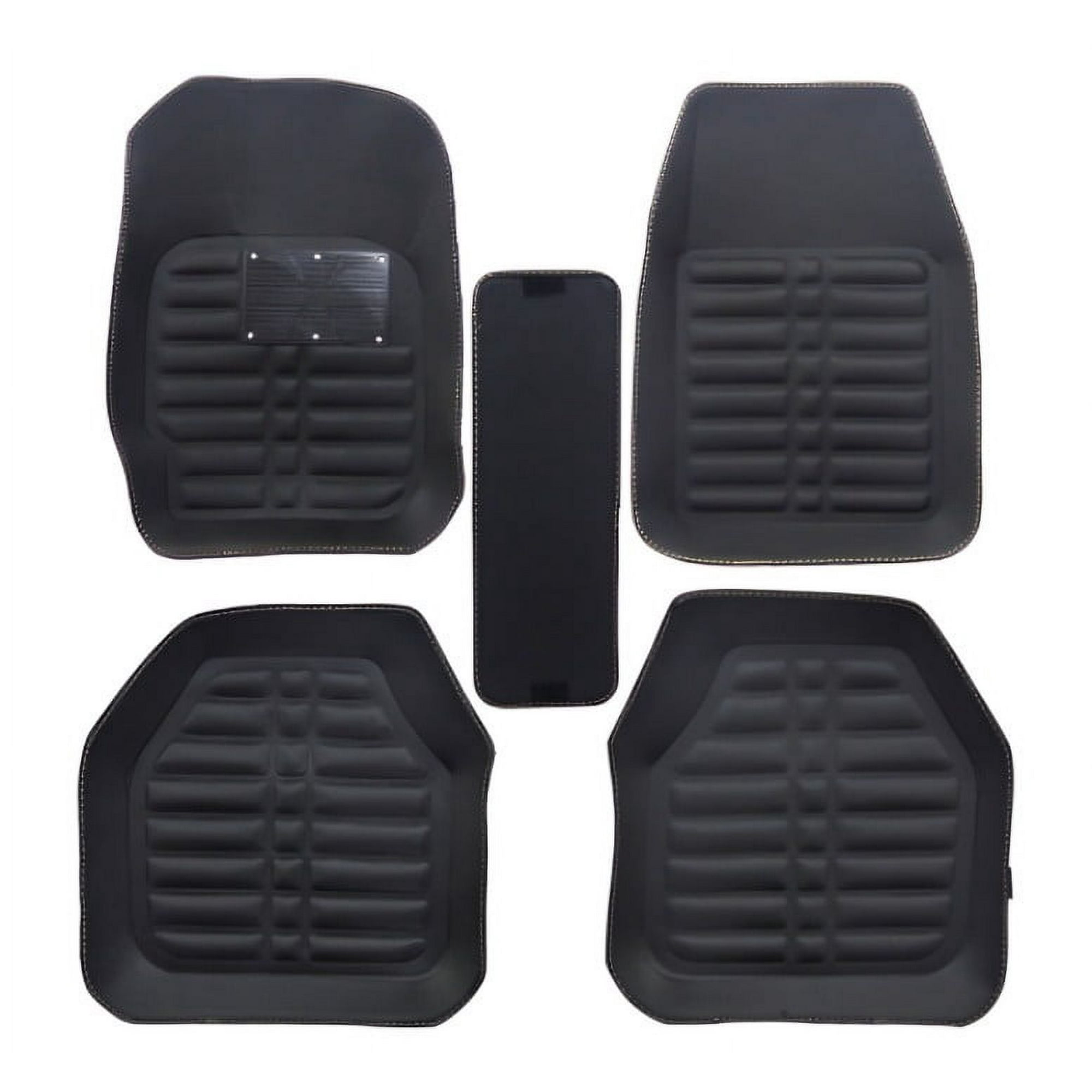 Genérico - Alfombra Para Auto Eco Cuero Set X 5 Pcs Color Negro