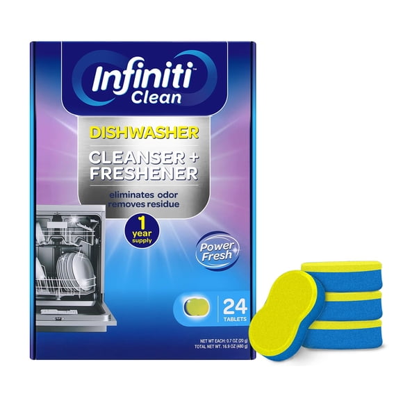 Pastillas limpiadoras para lavavajillas Infiniti Clean, 24 unidades, 500 ml