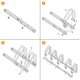 thumbnail image 5 of Bicicletero Soporte Portabicicletas Acero Para 6 Bicicletas, 5 of 8