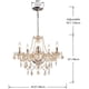 thumbnail image 2 of Lampara Araaa Saint Mossi 5 Luces Cristal K9 Champagne, 2 of 3