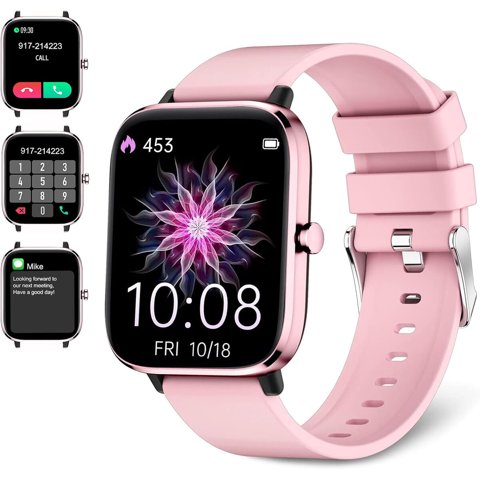 Bybukckr - Smartwatch T45S 1 83 Rosado Llamadas Bluetooth