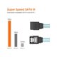 thumbnail image 2 of Cable SATA III CableCreation 46 cm 6 Gbps 7 pines – paquete de 5, 2 of 7