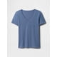 thumbnail image 4 of Camiseta GAP con cuello en V favorita para mujer, Bainbridge Blue XL, 4 of 4