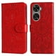 thumbnail image 1 of Funda tipo cartera FOXDOCK para Huawei Nova 11 SE , diseño girasol en relieve, cuero PU, cierre magnético, soporte y tarjetero, 1 of 5