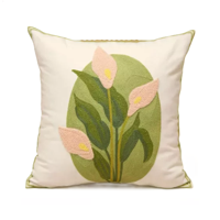 Genérico - Fundas De Cojines Bordadas A Elección 45X45 Diseño 59 Color Blanco