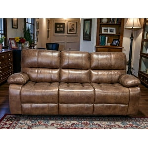 Casa Factory - Sofa Reclinable Electrico Relaxline 3 Cuerpos Vintage Cafe Usb