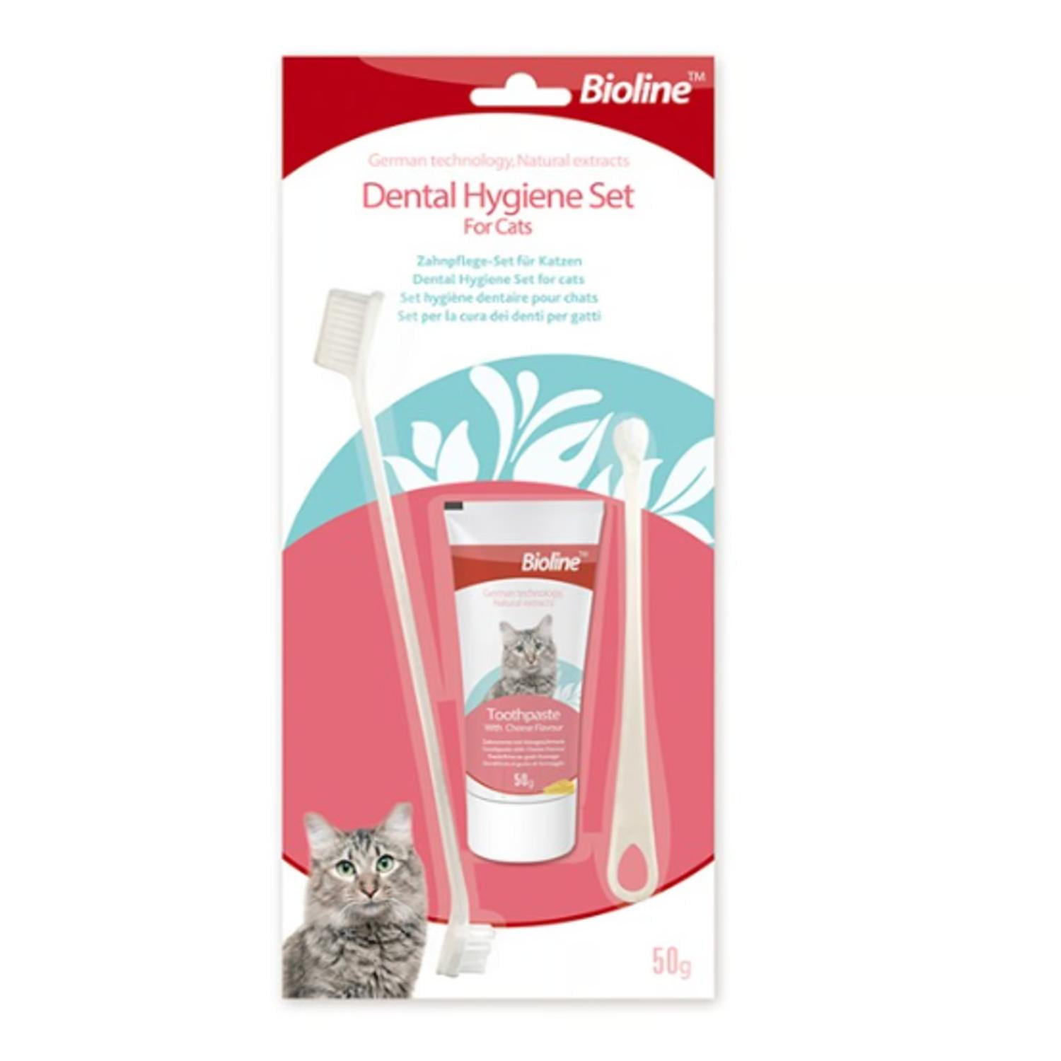 Genérico - Kit De Limpieza Dental Higiene Para Gatos Cepillo Y Pasta