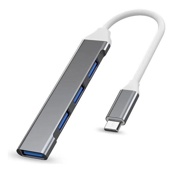 Adaptador Hub usb Tipo C 4 Puertos 3.0 Multi puerto