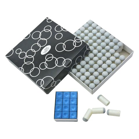 Ioensy - 100X Puntas Para Tacos De Billar Antideslizantes, Protección Práctica Para Reparación De Hombres, Puntas Para Tacos De Billar De 13 Mm