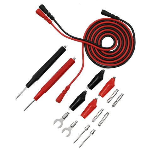 Magideal - Multímetro: Juego, Aguja De Prueba De Potencia, Sondas De Prueba Fáciles De Usar, Bolígrafos, Ganchos De Prueba, Conectores Tipo Banana, Sondas De Pru