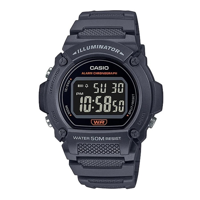 Reloj Digital Negro Casio W-219h-8bv