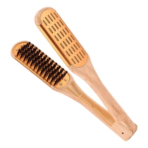 Ioensy - Cepillo Para El Cabello, Peine, Alisador, Desenredador, Forma De V, Para Peluquería, Salón, Hogar, Oro