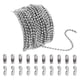 thumbnail image 2 of Cadena De Collar De Bolas De Acero Inoxidable Con Cuentas De Plata De 2,4 Mm, 2 of 5