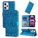 thumbnail image 2 of Funda tipo cartera FOXDOCK para Xiaomi Poco X5 Pro 5G , diseño girasol en relieve, cuero PU, cierre magnético, soporte y tarjetero, 2 of 5