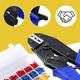 thumbnail image 5 of "Crimpeadora Alicate Belug Prensa Trinquete + Kit De 700 Terminales azul ", 5 of 5