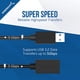 thumbnail image 4 of Cable de extensión USB 3.0 Sabrent A-macho a A-hembra de 3 m, 4 of 8