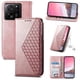 thumbnail image 1 of Funda Flip FOXDOCK para Xiaomi 13T , Estilo Billetera con Diseño Rombo, Correa de Mano y Soporte, Uso Diario, 1 of 6