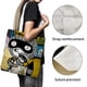 thumbnail image 3 of Carl the Collector Bolso de tela con estampado de lienzo para mujer, bolsa de compras reutilizable y estética, con cremallera interior, regalo para mujer,40*45cm., 3 of 6