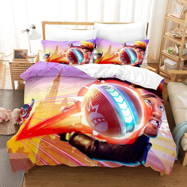 Fashion anime Game Knockout City Bedding Set Single Twin Full Size Bed Set Adult Kid Bedroom Duvetcover Sets Bed Sheets